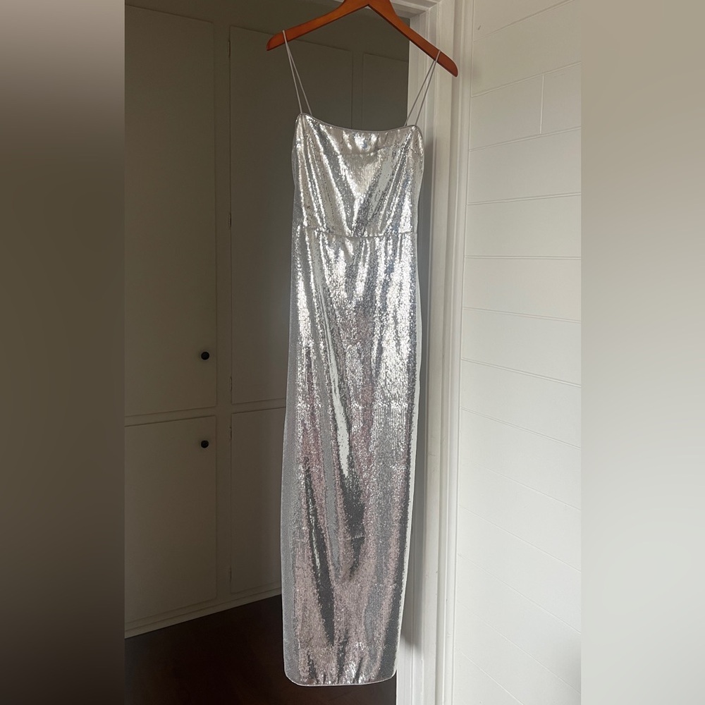 Reformation Sequin Frankie Dress